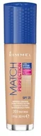 Podkłady do twarzy - Rimmel Match Perfection SPF20 203 True Beige 30ml 40507-uniw - miniaturka - grafika 1