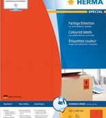 Papier do drukarek - Herma Etykiety kolorowe A4 105 x 148 mm czerwone wyjmowane 4562 4562 - miniaturka - grafika 1