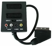 Akcesoria do tabletów i e-booków - PremiumCord PremiumCord Adapter Scart/ m-2Xcart + 3 x cinch z włącznikiem/wyłącznikiem kjsa-02 - miniaturka - grafika 1