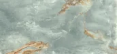 Płytki ceramiczne - Imola Ceramica Onyx Aqua Blue Gold Mat 60x120 cm BLU AQ6 12 RM_60x120 - miniaturka - grafika 1