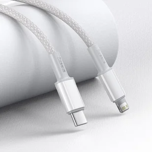 BASEUS BASEUS DATA PD20W KABEL USB-C DO LIGHTNING 1M BIAŁY 17062 - Kable komputerowe i do monitorów BASEUS BASEUS DATA PD20W KABEL USB-C DO LIGHTNING 1M BIAŁY 17062 - Kable komputerowe i do monitorów - miniaturka - grafika 4