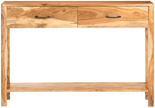 vidaXL Szafka, 110x30x75 cm, lite drewno akacjowe 320471 - Szafki do salonu - miniaturka - grafika 3