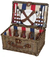 Kosze wiklinowe - Cilio Kosz piknikowy dla 4 osób 42x28x20 cm jasnobrązowy CI-156720 - miniaturka - grafika 1