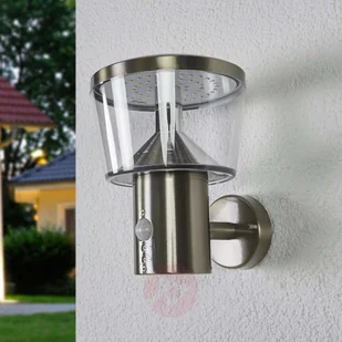 LINDBY Lampa zewnętrzna Antje z diodami LED i czujnikiem - Lampy ogrodowe - miniaturka - grafika 2