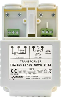 Pulsar Transformator TRZ 60VA/18V/20V AWT682 AWT682 - Zasilacze i transformatory - miniaturka - grafika 2