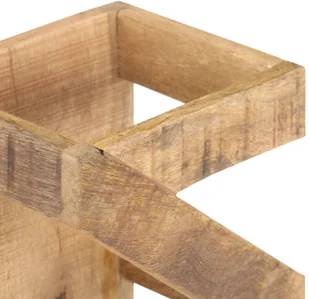 vidaXL VidaXL Stojak na 5 butelek wina lite drewno mango 321627 - Stojaki na wino - miniaturka - grafika 7