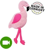 Zabawki dla kotów - Aumüller Różowy Flaming z walerianą i łuskami orkiszu 1 sztuka - miniaturka - grafika 1