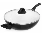 Woki - Gerlach Patelnia Wok 30 cm z pokrywą - miniaturka - grafika 1