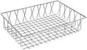 Wyposażenie lokali gastronomicznych - Olympia Koszyk druciany | 450x300x(H)100mm GM223 - miniaturka - grafika 1