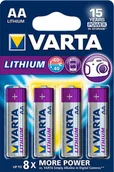 Baterie i akcesoria - Varta 4 x bateria litowa Lithium L91 R6 AA - miniaturka - grafika 1