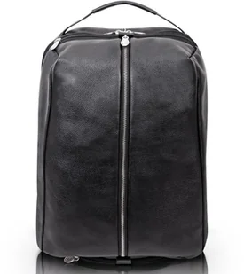 McKlein Czarny plecak podróżny South Shore ze skóry naturalnej na laptopa 17" - Torby na laptopy - miniaturka - grafika 2