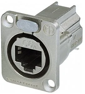 Neutrik NE8FDX-Y6 Złącze żeńskie proste nikiel Zawartość 1 szt - Pozostałe akcesoria sieciowe - miniaturka - grafika 2