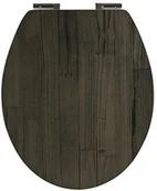 Deski sedesowe - Sitzplatz Siedzisko 40394 8 deska sedesowa o wyglądzie drewna, antracytowa, uniwersalna - miniaturka - grafika 1