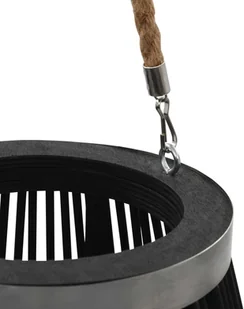 vidaXL Wiszący lampion na świece, bambusowy, czarny, 95 cm vidaXL - Świeczniki - miniaturka - grafika 4