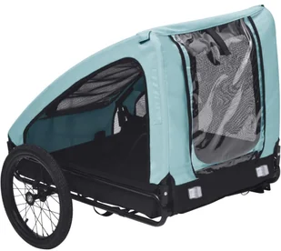 VidaXL Lumarko Przyczepka rowerowa dla zwierzaka, niebiesko-czarna 92595 VidaXL - Sprzęt podróżny i transportery dla psów - miniaturka - grafika 5