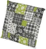 Poduszki ogrodowe - OBI Poduszka siedzisko LIVING zielono-szara 40x40x4cm - miniaturka - grafika 1