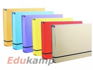 Tadeo Trading Teczka na gumkę A4 Lux Ciemnoniebieska - Szkolne artykuły papiernicze - miniaturka - grafika 2