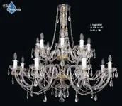 Lampy sufitowe - Elita bohemia Żyrandol kryształowy pałacowy 16-ramienny - Bohemia L 104/16/02 - miniaturka - grafika 1