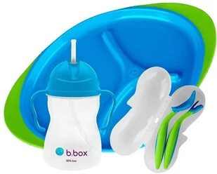 B.Box Ocean Breeze- Zestaw do karmienia - niebiesko/zielony - B.BOX BB00391 - Zestawy naczyń dla dzieci - miniaturka - grafika 2