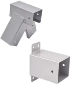 Place zabaw - Just Fun ZESTAW 1+1 łączników do belki 90x90mm 100 otwarty - łącznik ścienny+łącznik do belki otwarty - miniaturka - grafika 1