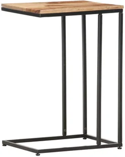 vidaXL vidaXL Stolik boczny w kształcie C, 35x45x65 cm, lite drewno sheesham - Ławy i stoliki kawowe - miniaturka - grafika 3