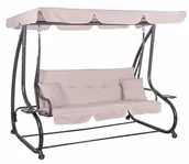 Huśtawki - SPRINGOS Huśtawka ogrodowa SPRINGOS 3 osobowa VENEZIA rozkładana - miniaturka - grafika 1