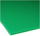 Akcesoria do drzwi - Płyta polipropylenowa kanalikowa 100x200 cm gr. 3 mm zielona - miniaturka - grafika 1