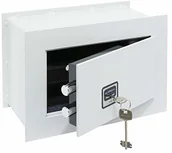 Sejfy i kasy pancerne - Domus sejf  BC/1 na ścianę z kluczem, jasno-szary - miniaturka - grafika 1