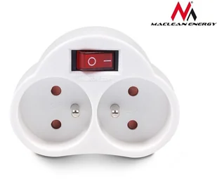 Maclean Gniazdko prądowe X2 z wyłącznikiem Energy MCE31 3680W - Gniazdka elektryczne - miniaturka - grafika 3