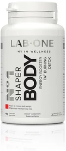 LAB ONE N1 Shaper Body (spalacz, energia i oczyszczacz) ZESTAW 2 x 90 kapsułek wegańskich - Spalacze tłuszczu - miniaturka - grafika 2