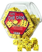 Akcesoria do gier planszowych - Learning Resources miękkie kostki z pianki (200 sztuk) LER6351 - miniaturka - grafika 1