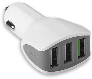 Celly Zasilacz samochodowy Turbo 3x USB 4,4A CC3USBTURBOWH) Biała - Ładowarki samochodowe - miniaturka - grafika 2