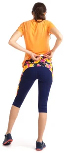 Capri RONHILL RONHILL Spodenki do biegania damskie WMN'S LIFE granatowe - Spodnie sportowe damskie - miniaturka - grafika 3