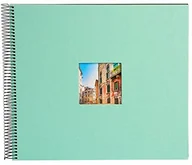 Albumy fotograficzne - Goldbuch GOLDBUCH Spiral Album, Bella Vista, 35 x 30 cm, 40 stron czarne, lnu, Aqua,,,,, 25907 25 907 - miniaturka - grafika 1