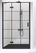 Akcesoria do armatury i ceramiki - NEW TRENDY New Renoma Black drzwi wnękowe 90x195 cm przejrzyste lewa D-0271A | - miniaturka - grafika 1