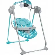 Leżaczki i huśtawki - Chicco Huśtawka Polly Swing Up Turquoise ART04079110410000 - miniaturka - grafika 1