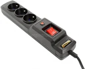 Listwy zasilające - Accura Premium Sagitta 3 gniazda 2.5m (ACC4021) - miniaturka - grafika 1