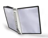 Artykuły biurowe - DURABLE 581001 SHERPA WALL 5 zestaw ścienny z 5 panelami A4 czarny zestaw 581001 - miniaturka - grafika 1