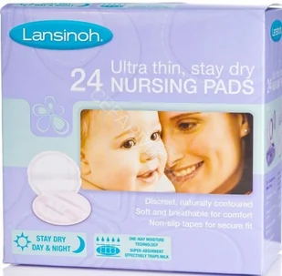 Lansinoh Wkładki Laktacyjne 24 Szt 1 - Akcesoria do karmienia - miniaturka - grafika 2