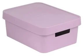 Curver Pojemnik z przykrywką 11 L Infinity różowy CUR-229281 - Pojemniki łazienkowe - miniaturka - grafika 10