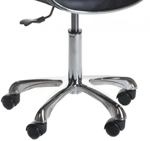 Beauty System Taboret kosmetyczny z oparciem BD-9933 Czarny BSBD-9933/BLACK - Krzesła i taborety kosmetyczne - miniaturka - grafika 4