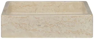 vidaXL Lumarko Umywalka, kremowa, 40x40x10 cm, marmurowa! 149168 - Umywalki - miniaturka - grafika 9