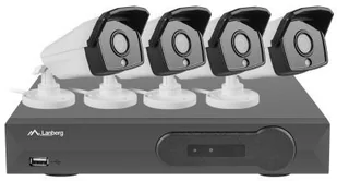 LANBERG LANBERG Zestaw do monitoringu Lanberg PCS-0804-0050 rejestrator NVR 8 kanałowy PoE + 4 kamery IP 5MP z akcesoriami - Zestawy do monitoringu - miniaturka - grafika 3