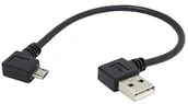 Kable USB - System-S System-S Micro USB kabel prawy kąt do USB 2.0 typ A prawy kąt ok. 19 cm 55283896 - miniaturka - grafika 1