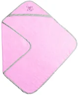 Okrycia kąpielowe dla dzieci - BabyMatex Multitex Bamboo, Kąpielowe okrycie niemowlęce, 100x100 cm, Różowe - miniaturka - grafika 1