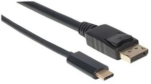 Manhattan 152471 USB typu C na kabel DisplayPort Adapter, kabel 1 m Czarny 152471 - Kable komputerowe i do monitorów - miniaturka - grafika 2