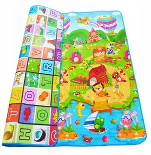Mata Edukacyjna dywan dwustronna plac zabaw 180x120cm KX8041 - Maty edukacyjne - miniaturka - grafika 3