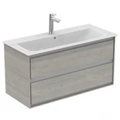 Szafki łazienkowe - Ideal Standard Connect Air Szafka pod umywalkę 100x51,7x44 cm jasnoszare drewno/biała mat E0821PS - miniaturka - grafika 1