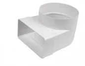 Rury i kanały wentylacyjne - Awenta Kolano łącznikowe 90 stopni 55x110/fi 100 mm - miniaturka - grafika 1