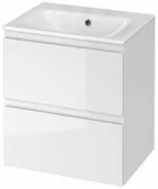 Szafki łazienkowe - Cersanit Zestaw Moduo szafka z umywalką 50 Biały S801-312-DSM - miniaturka - grafika 1